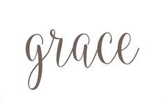 Grace Word Art with Arrow - SVG, DXF, png, jpg digital cut file for Silhouette or Cricut | T ...