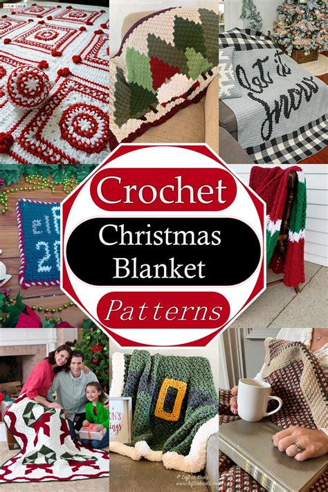 18 Free Crochet Christmas Blanket Patterns For Holidays