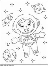 Space Coloring Pages For Kids Printable sketch template