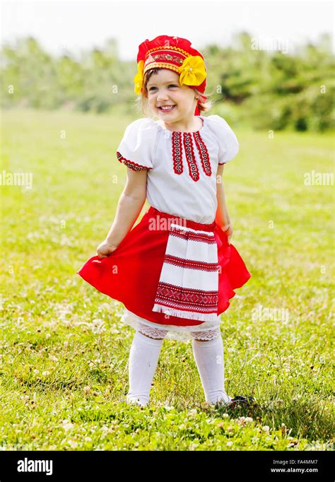 Russian Children In Traditional Dress