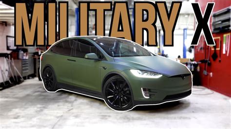 Matte Army Green Tesla Model X Looks Sick! | EVS Vlog - YouTube