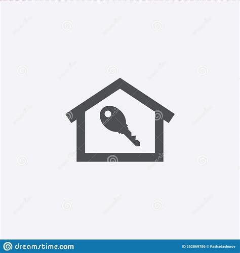 Home key icon stock vector. Illustration of security - 262869786