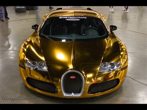 Golden Gatti | Flo Rida's Gold Chrome Wrapped Bugatti Veyron - DriveSpark