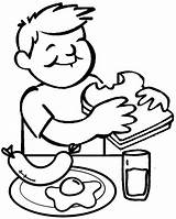Eat Coloring Pages sketch template