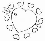Printable Coloring Pages Of Hearts sketch template