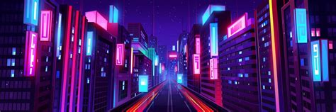City street with road and houses at night 17535818 Vector Art at Vecteezy