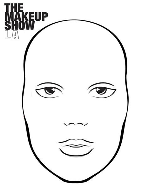 The Makeup Show Face ChART designed by Jennifer Wein | Makeup face ...