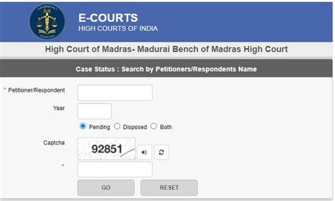 How To Find Madurai High Court Case Status in 2021