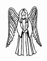 Guardian Angel Prayer Coloring Sheet Sketch Page sketch template