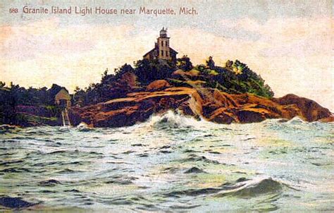 Granite Island Lighthouse, Michigan at Lighthousefriends.com