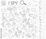 I Spy Coloring Pages For Kids sketch template