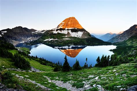 Panoramic of Hidden Lake in Glacier National Park. Photo by Chung Hu. [1280x853]. : EarthPorn