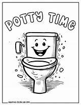 12 Toilet Training Coloring Pages  Fun Free PDF Printables sketch template