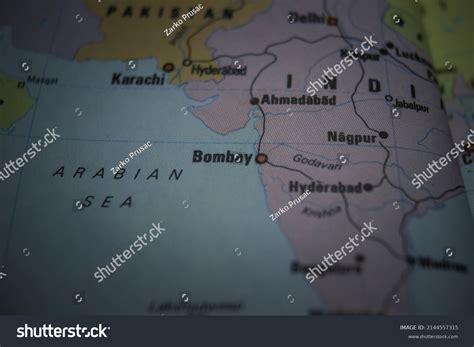 Bombay On Political Map Stock Photo 2144557315 | Shutterstock