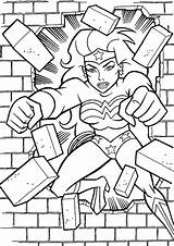 Printable Coloring Pages Wonder Woman sketch template