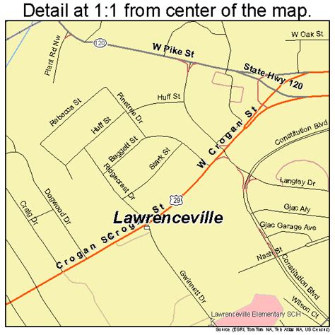 Lawrenceville Georgia Street Map 1345488