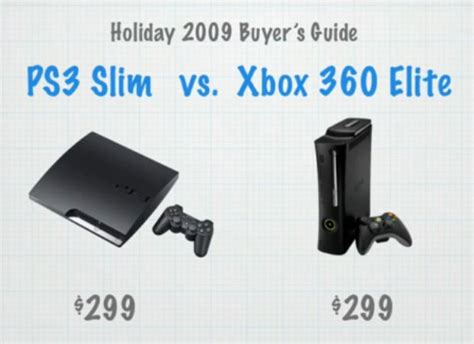 PS3 Slim Versus Xbox 360 Elite comparison