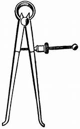 Spring Calipers  ClipArt ETC sketch template
