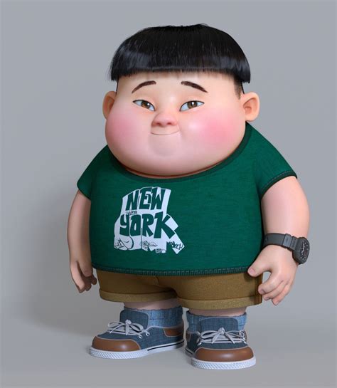 ArtStation - a fat boy, zhan changyu | Kids cartoon characters, Cute ...