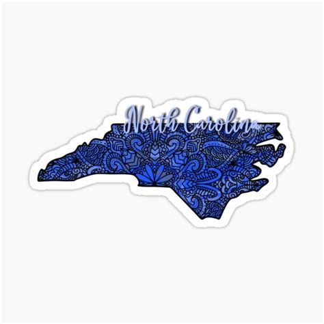 "North Carolina State Outline" Sticker for Sale by brooklynncm | Redbubble