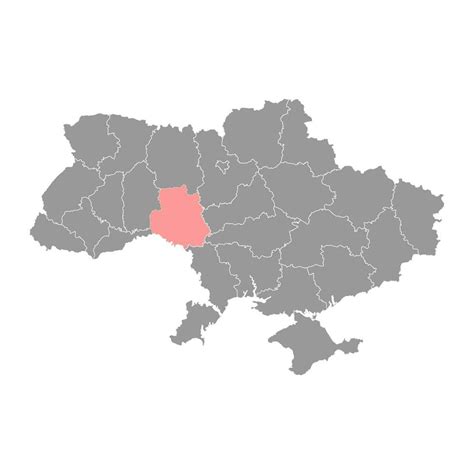 Vinnytsia oblast map, province of Ukraine. Vector illustration. 23382977 Vector Art at Vecteezy