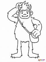 Yeti Coloring Pages Printable For Free Download sketch template
