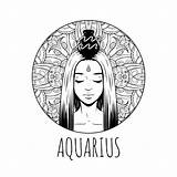 Zodiac Coloring Pages Printable Signs For Women  sketch template
