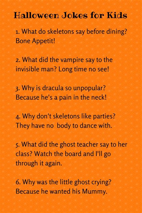 CUTE HALLOWEEN JOKES FOR KIDS