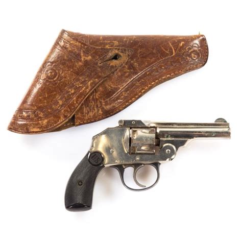 U.S. revolver 32 caliber with leather holster