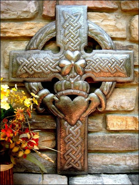 METAL ART CROSS, Celtic Cross, Celtic Symbol, Irish Decor, Metal Wall ...