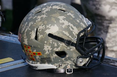 The camouflage of the Army football helmet | The helmet look… | Flickr