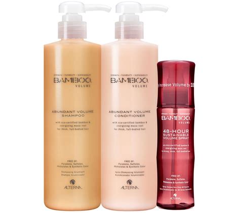 Alterna Bamboo Volume Hair Care Trio - Page 1 — QVC.com