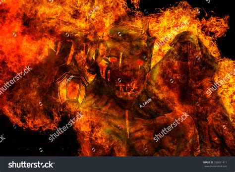 Burning Abstract Image Angel Death Termination Stock Photo 199811411 ...