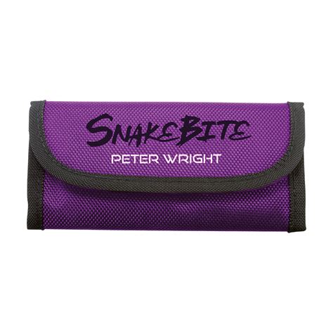 Red Dragon Peter Wright Snakebite Purple Black Trifold Dartwallet | 14-X0733