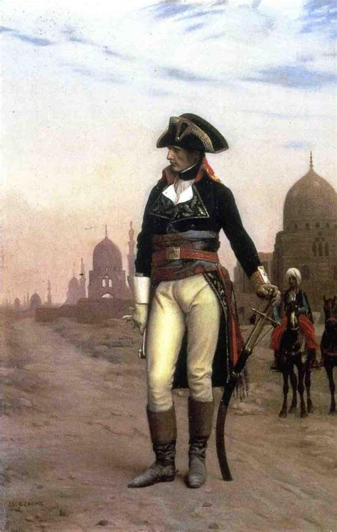 Napoleon in Cairo by Gerome (1868). The young would-be emperor is depicted striking a pose of ...