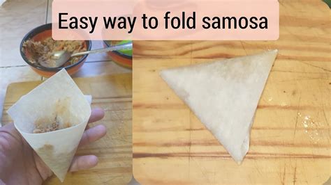 How To Fold Samosa Perfectly || Easy Way To Fold Samosa || samosa Folding Technique - YouTube