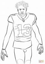 Odell Beckham Jr Printable Coloring Page sketch template