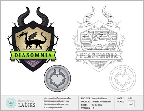 Diasomnia Dorm Emblem digital Pattern - Etsy