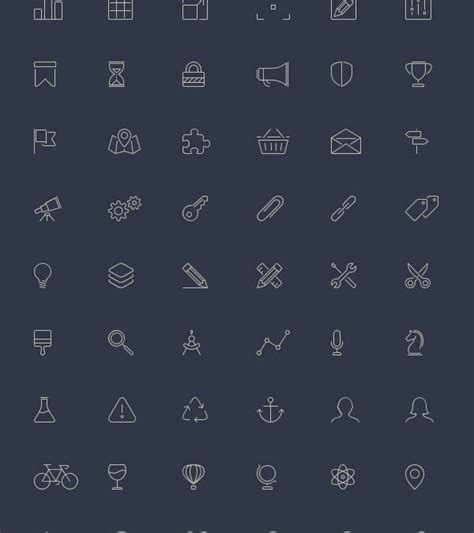 Download 100 Free Line-Style Icons