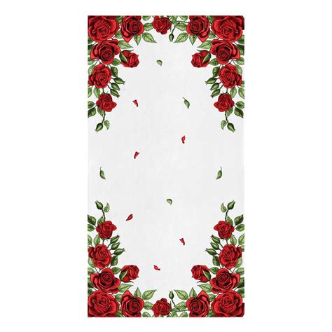 Red Rose Flower Plant Kitchen Towel Microfiber Cleaning Cloth Car Wash ...
