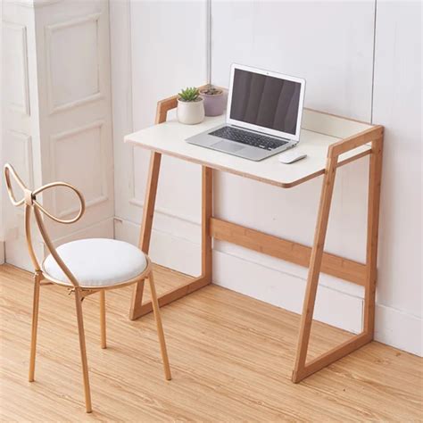 Single student writing desk home bedroom bedside mini simple notebook solid wood small Nordic ...