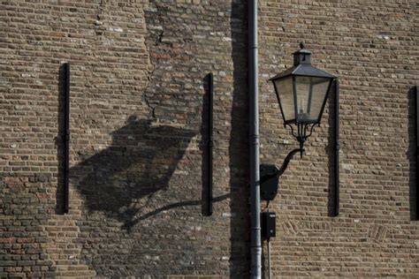 Free picture: wall, brick, old, architecture, lamp, lantern
