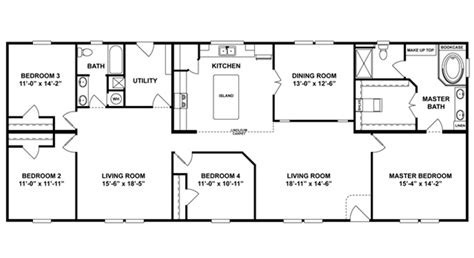 Mobile Home Floor Plans - Single Wide & Double Wide Manufactured Home ...