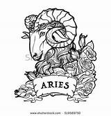 Aries Sign Coloring Pages sketch template