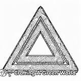 Triangle Coloring Pages  Free & Printable sketch template