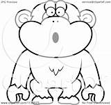 Clipart Shocked Illustration Royalty Toonaday Rf Illustrationsof Sketch  sketch template