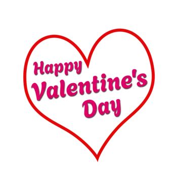 Happy Valentine S Day With Big Heart Transparent, Happy, Valentine S ...