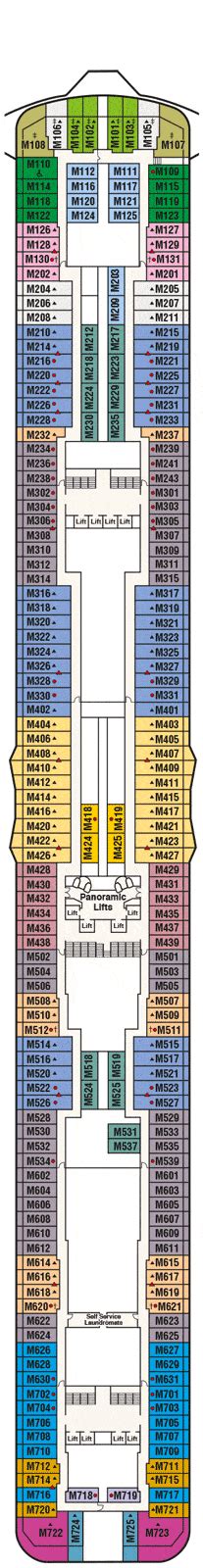 Discovery Princess Deck plan & cabin plan