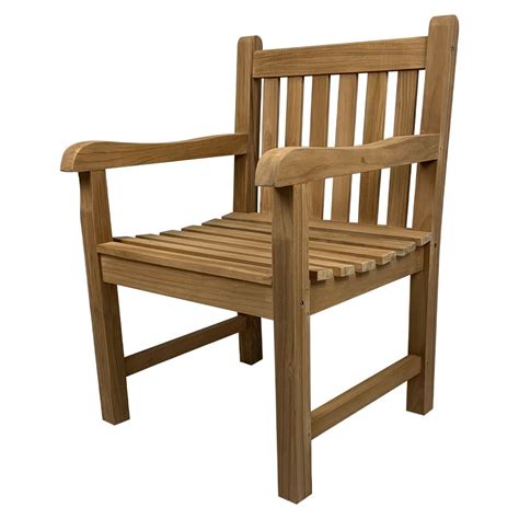 Outdoor Furniture Solid Teak Wood Arm Chair