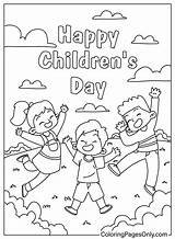 Happy Childrens Day Coloring Page  Free Printable Pages sketch template